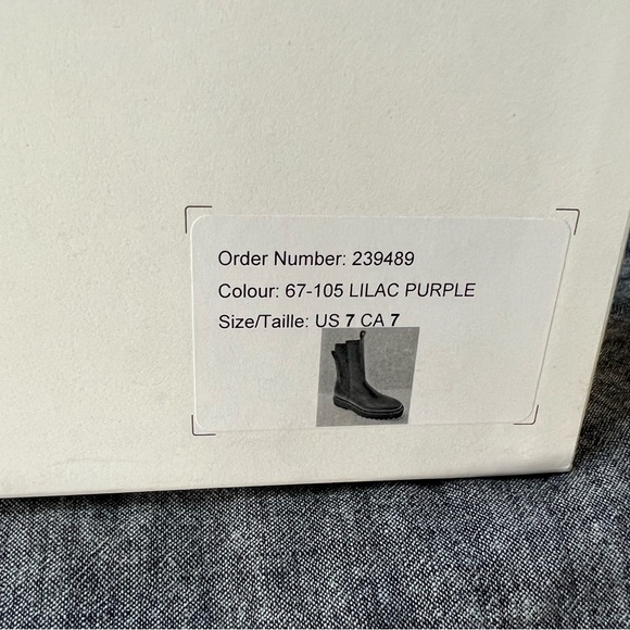 NWT COS purple chunky leather Chelsea boots - Picture 6 of 6